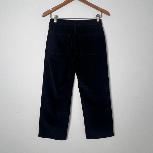 NEW J.Crew Black Sailor Slim Wide Stretch Corduroy Classic Preppy Pants Size 25P - Picture 9 of 11